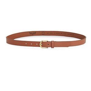 Levi's Slim Brown Belt (Gold Buckle)